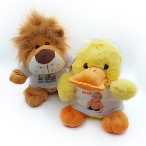 Peluches con camisetas personalizadas